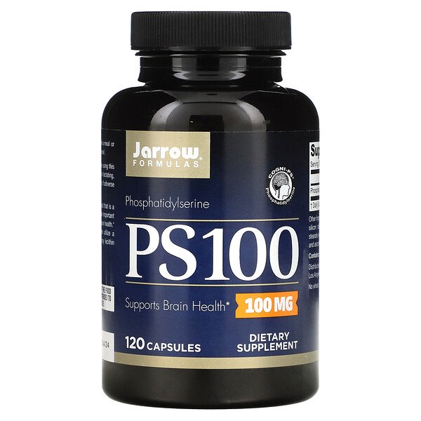 PS 100, Фосфатидилсерин, 100 мг, 120 капсул Jarrow Formulas