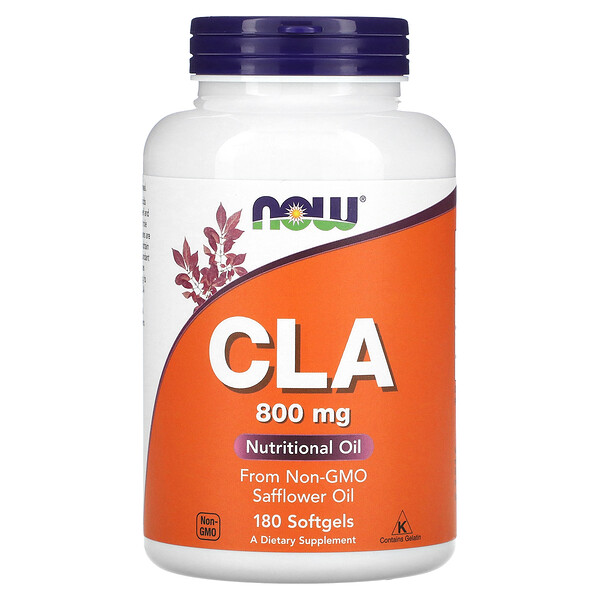 CLA, 800 mg, 180 Softgels (Мягкие капсулы) NOW Foods