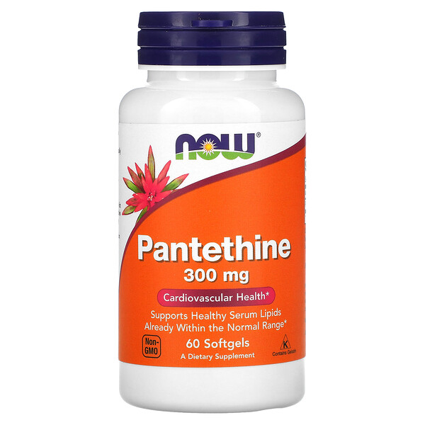 Pantethine - 300 мг - 60 мягких капсул - NOW Foods NOW Foods