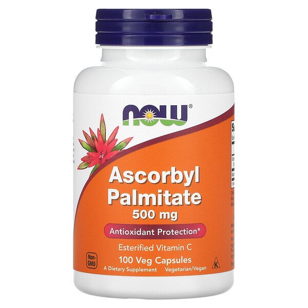 Аскорбил Пальмитат - 500 мг - 100 растительных капсул - NOW Foods NOW Foods