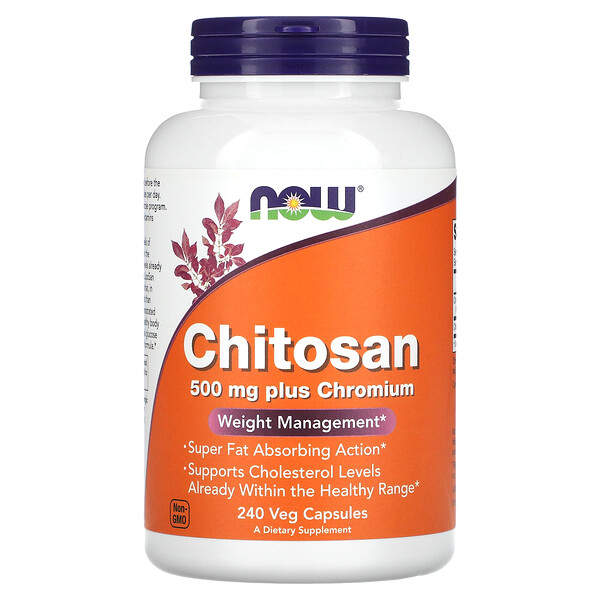 Хитозан, 500 мг, 240 растительных капсул NOW Foods