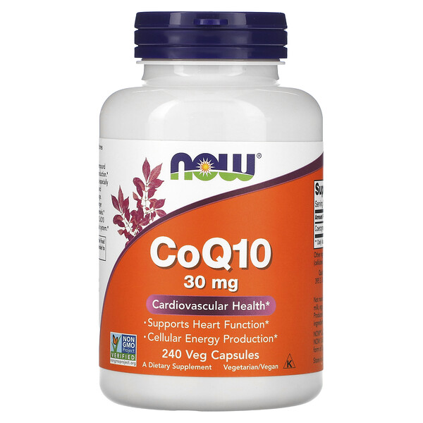 CoQ10 - 30 мг - 240 вегетарианских капсул - NOW Foods NOW Foods