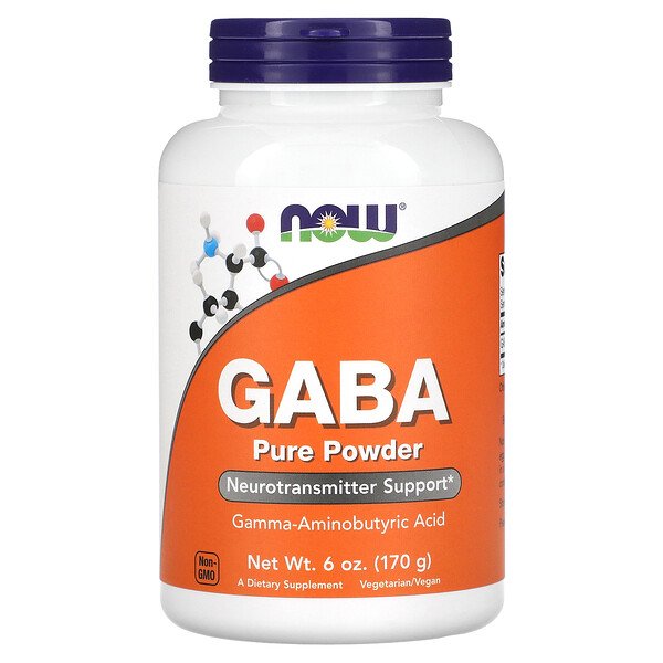GABA, чистый порошок - 170 г - NOW Foods NOW Foods