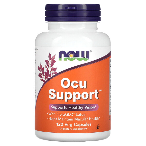 Ocu Support, 120 растительных капсул NOW Foods