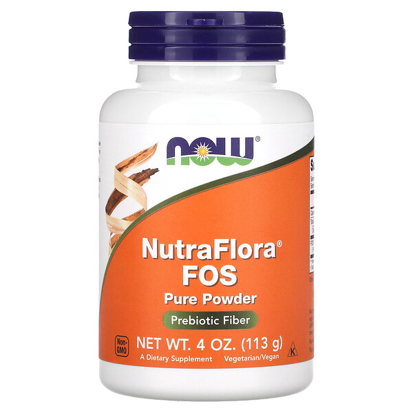 NutraFlora FOS, Чистый порошок - 113 г - NOW Foods NOW Foods