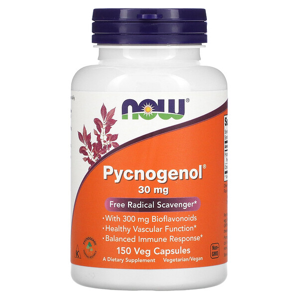 Pycnogenol - 30 мг - 150 растительных капсул - NOW Foods NOW Foods