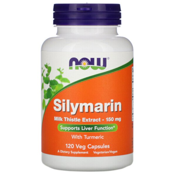 Силимарин, Экстракт расторопши, 150 мг, 120 растительных капсул NOW Foods