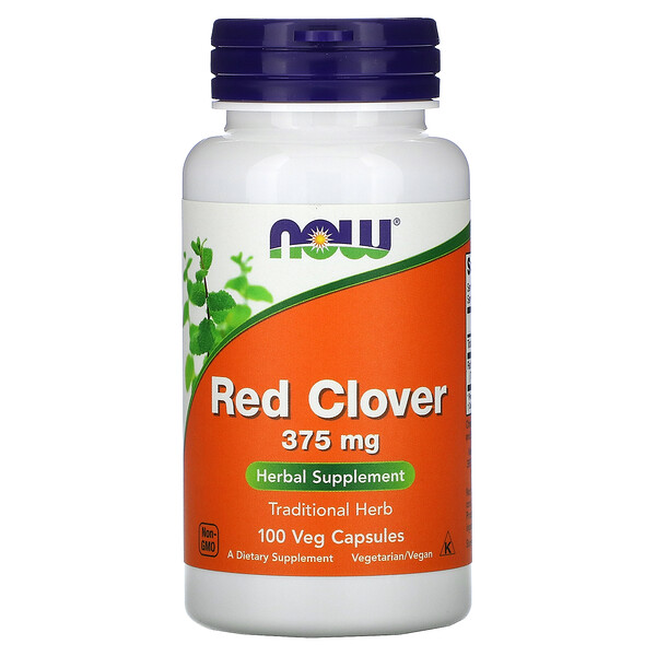 Красный клевер - 375 мг - 100 растительных капсул - NOW Foods NOW Foods