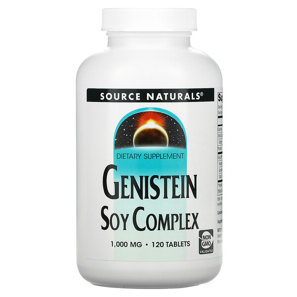 Соевый комплекс генистеина, 1000 мг, 120 таблеток Source Naturals