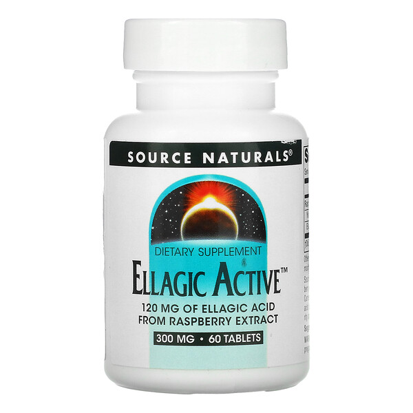 Ellagic Active, 300 мг, 60 таблеток - Source Naturals Source Naturals