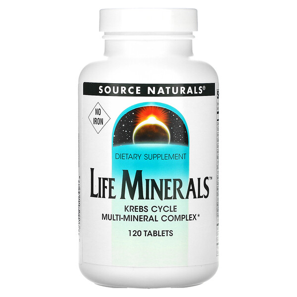 Life Minerals, без железа - 120 таблеток - Source Naturals Source Naturals