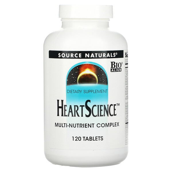 Heart Science, Мультипитательный комплекс, 120 таблеток Source Naturals
