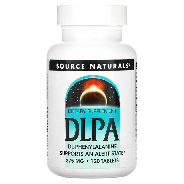 DLPA, 375 мг, 120 таблеток - Source Naturals Source Naturals