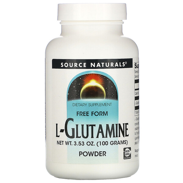 Порошок L-глютамина, 3,53 унции (100 г) Source Naturals