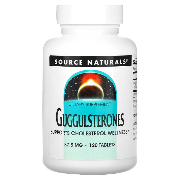 Гуггулстероны - 37.5 мг - 120 таблеток - Source Naturals Source Naturals