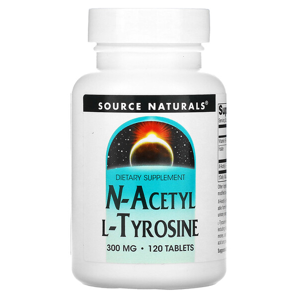 N-Acetyl L-Tyrosine - 300 мг - 120 таблеток - Source Naturals Source Naturals