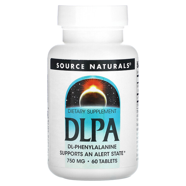 DLPA - 750 мг - 60 таблеток - Source Naturals Source Naturals