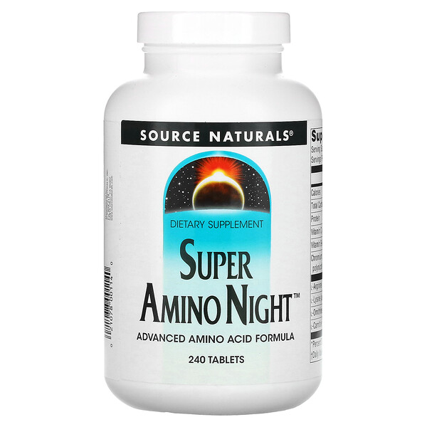 Super Amino Night, 240 таблеток Source Naturals
