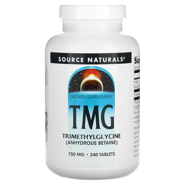 TMG, 750 мг, 240 таблеток - Source Naturals Source Naturals