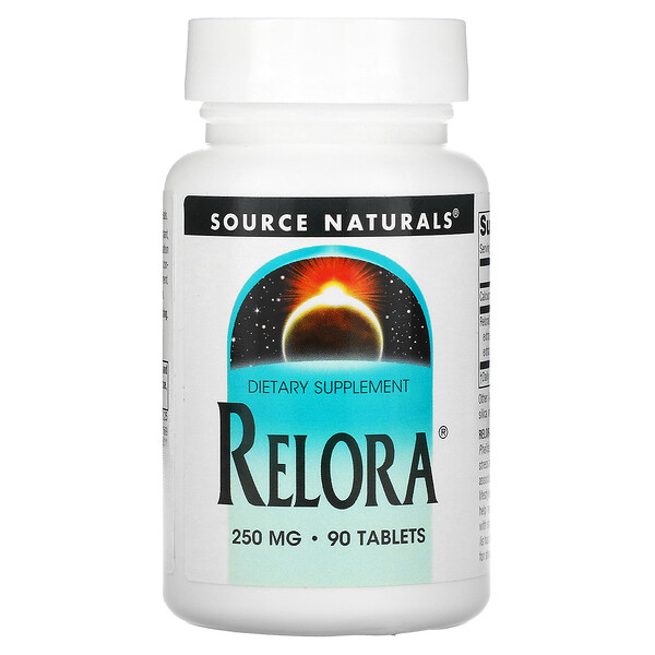 Релора, 250 мг, 90 таблеток Source Naturals