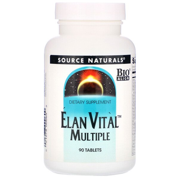 Elan Vital Multiple, 90 таблеток Source Naturals