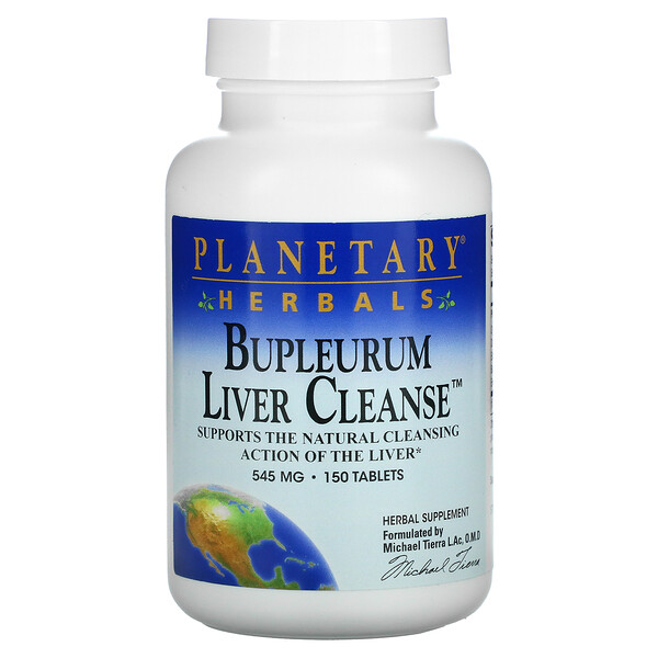 Bupleurum Liver Cleanse - 545мг - 150 таблеток - Planetary Herbals Planetary Herbals