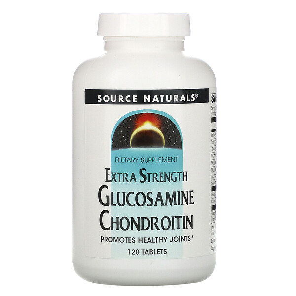 Глюкозамин хондроитин, Extra Strength, 120 таблеток Source Naturals