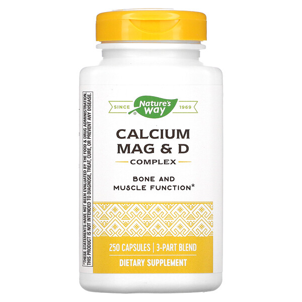 Calcium Mag & D Complex, 250 Capsules (Капсулы) Nature's Way