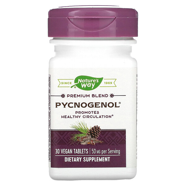 Pycnogenol - 50 мг - 30 веганских таблеток - Nature's Way Nature's Way