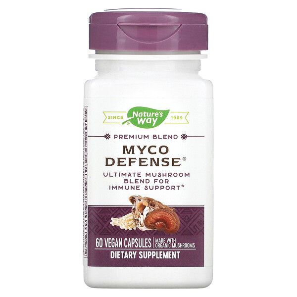 Premium Blend, Myco Defense, 60 веганских капсул Nature's Way