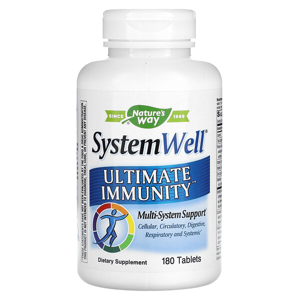 System Well, Ultimate Immunity, 180 таблеток Nature's Way