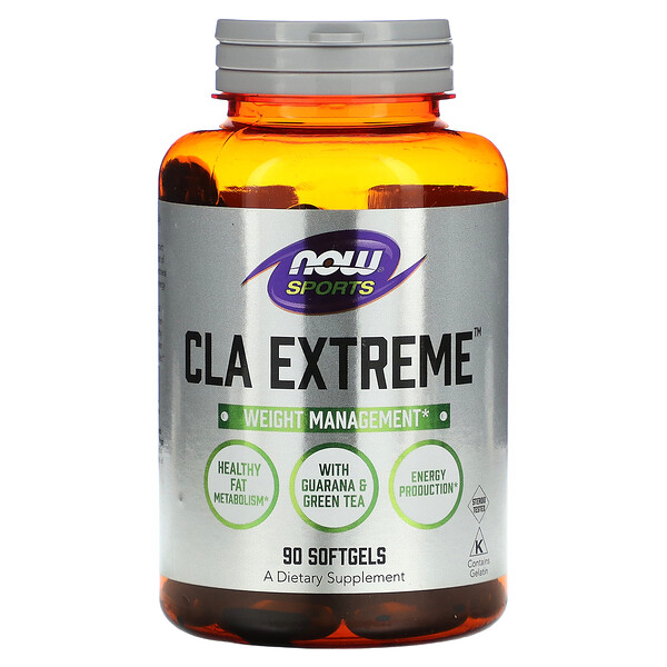 Sports, CLA Extreme, 90 мягких таблеток NOW Foods