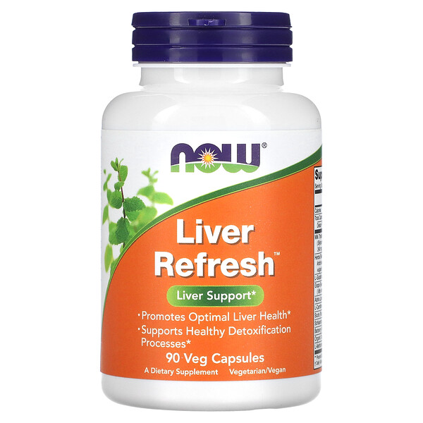 Liver Refresh, 90 растительных капсул NOW Foods