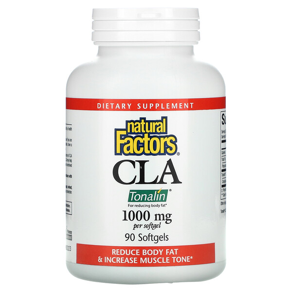 CLA, 1000 мг, 90 мягких таблеток Natural Factors