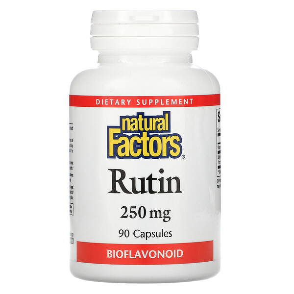 Рутин, 250 мг, 90 капсул Natural Factors