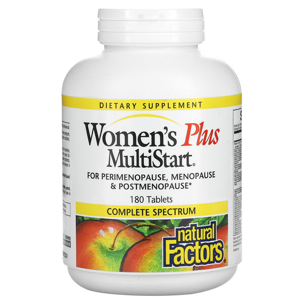 Women's Plus MultiStart, 180 таблеток Natural Factors
