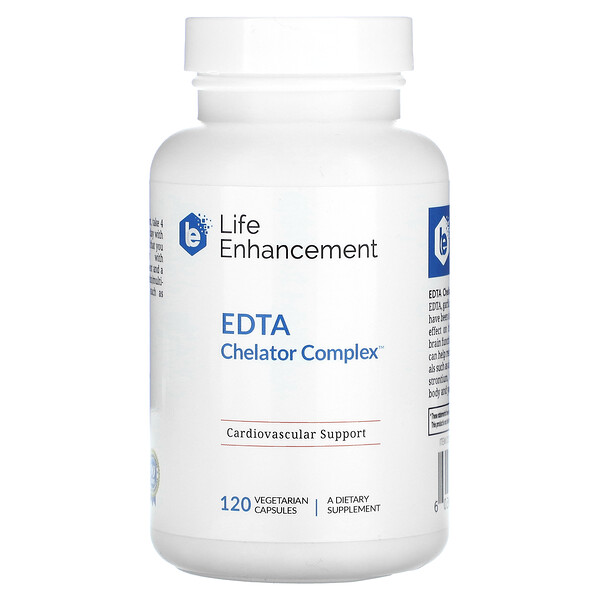 EDTA Хелатный Комплекс - 120 Вегетарианских Капсул - Life Enhancement Life Enhancement