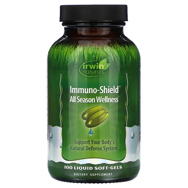 Immuno-Shield, All Season Wellness, 100 мягких капсул с жидкостью Irwin Naturals
