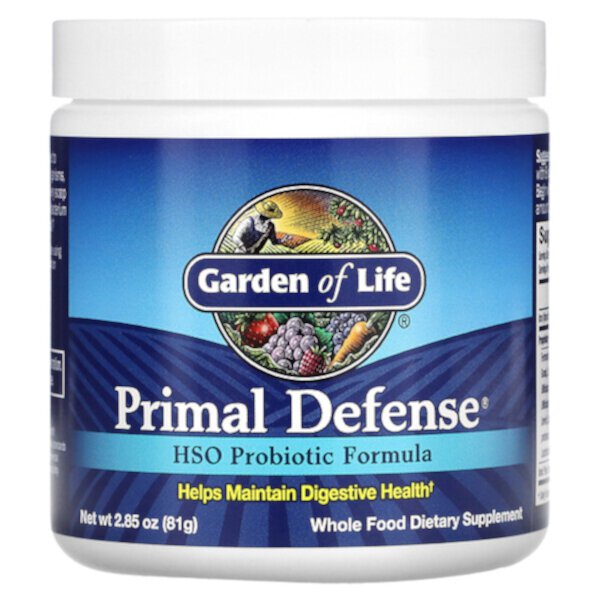 Primal Defense, HSO Пробиотическая формула - 81 г - Garden of Life Garden of Life