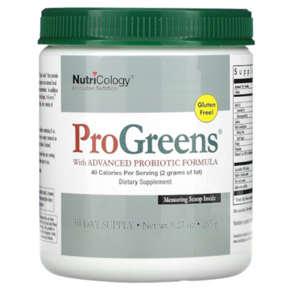 ProGreens with Advanced Probiotic Formula, 9.27 oz (Унции) (265 g) Nutricology