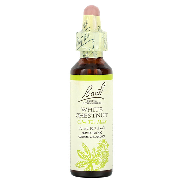 Original Flower Remedies, White Chestnut, 0.7 fl oz (Жидкие унции) (20 ml) Bach