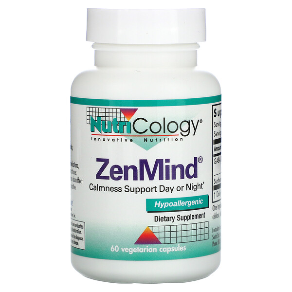 ZenMind, 60 вегетарианских капсул Nutricology