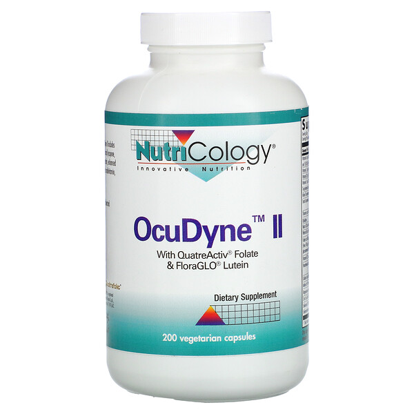 OcuDyne II, 200 вегетарианских капсул Nutricology