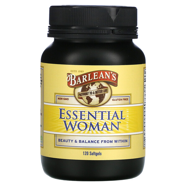 Добавка Essential для женщин, 120 мягких желатиновых капсул Barlean's