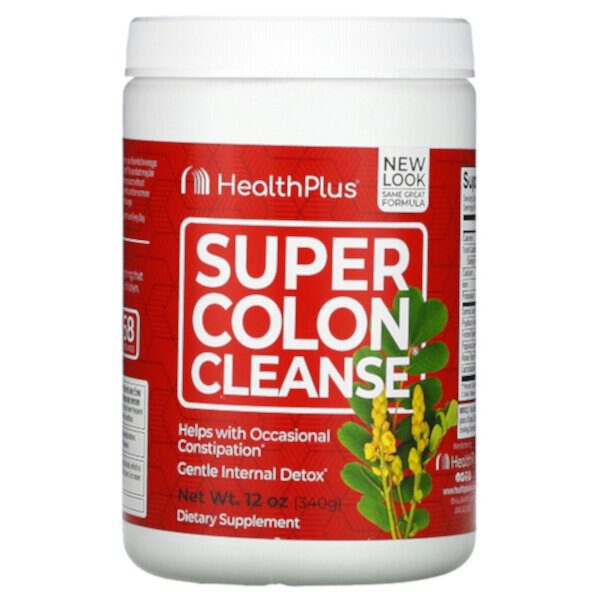 Super Colon Cleanse, 12 унций (340 г) Health Plus