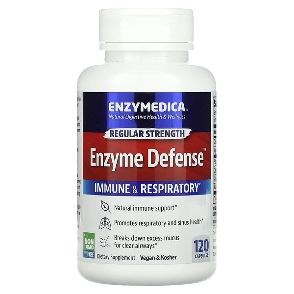 Ферментная защита, 120 капсул Enzymedica