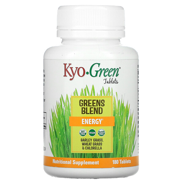 Kyo-Green, Смесь зелени, энергия, 180 таблеток Kyolic