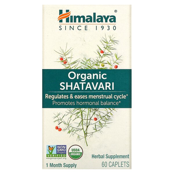 Органический Шатавари, 60 капсул Himalaya
