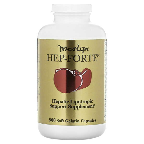 Marlyn, Hep-Forte, 500 мягких желатиновых капсул Naturally Vitamins