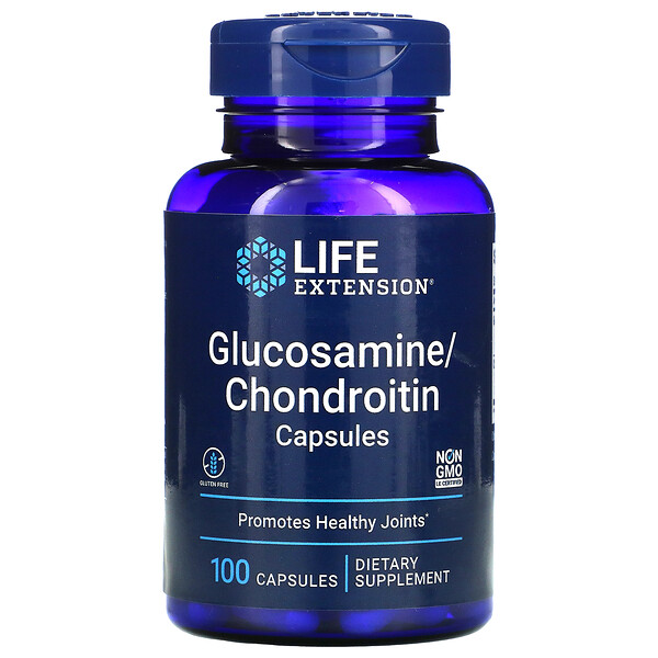 Глюкозамин/хондроитин в капсулах, 100 капсул Life Extension